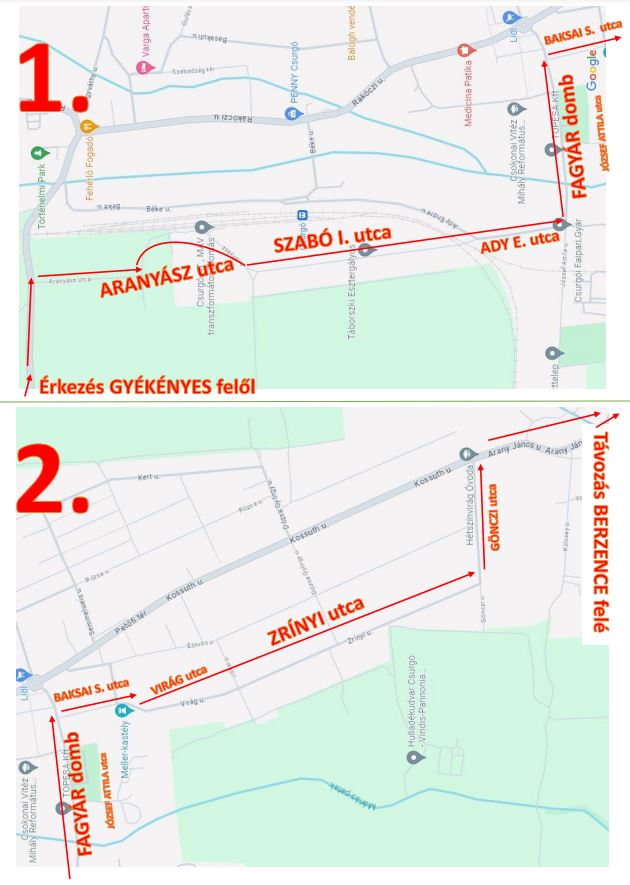 Triatlon útvonal