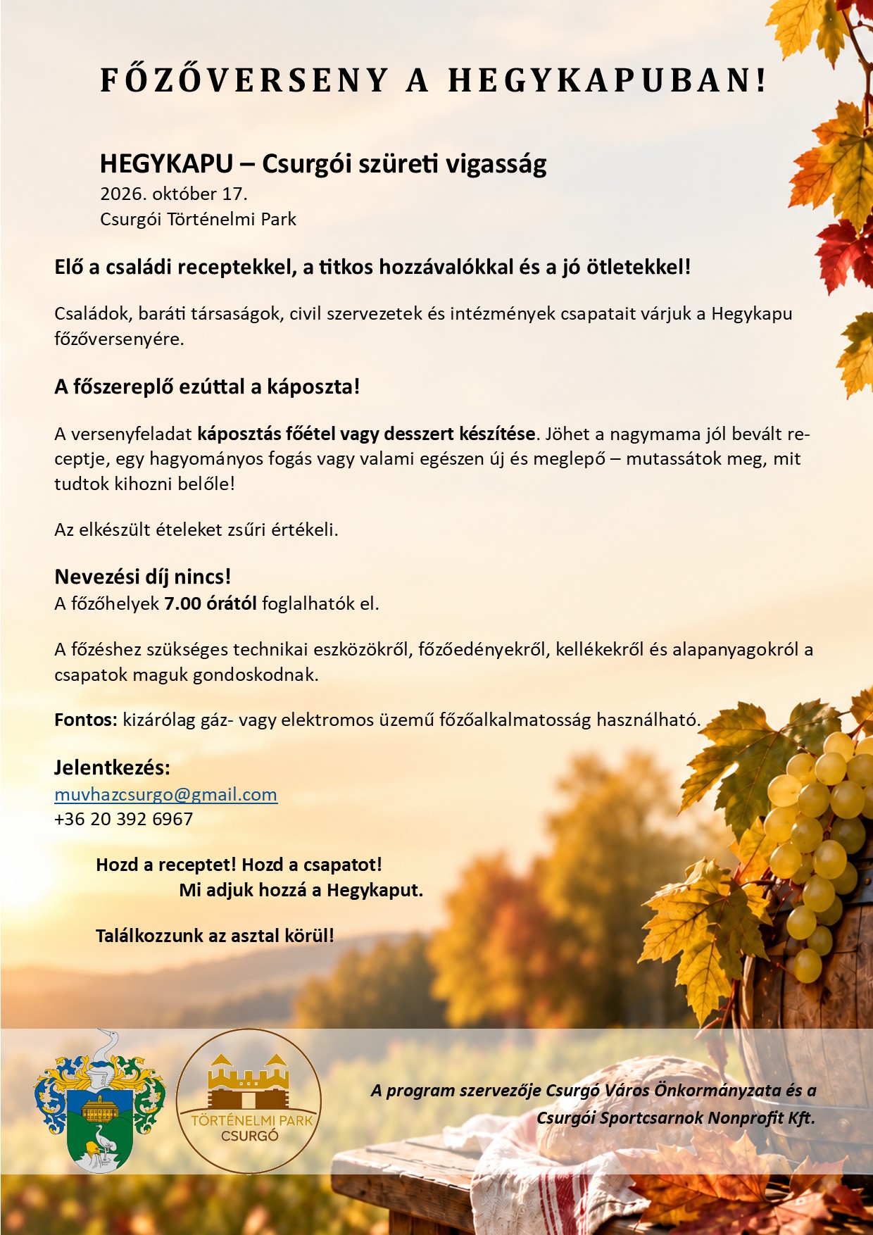 Hagykapu főzőversenyfelhívás 261017