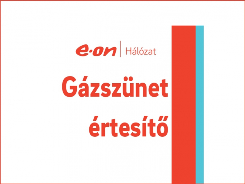 Gázszünet értesítő - 2020. december 4. 12.00-17.00