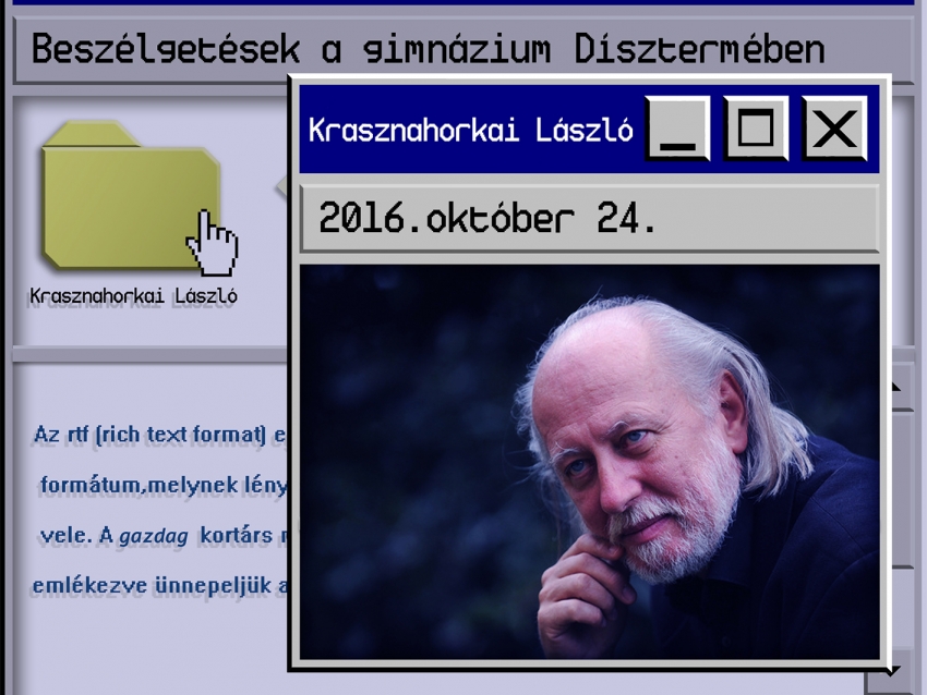 Kossuth-díjas vendéggel folytatódik irodalmi sorozatunk - Krasznahorkai László érkezik