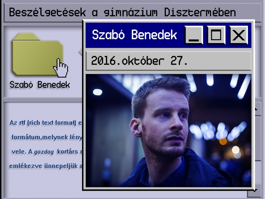 Zenés beszélgetéssel folytatódik irodalmi sorozatunk - harmadik vendégünk: Szabó Benedek