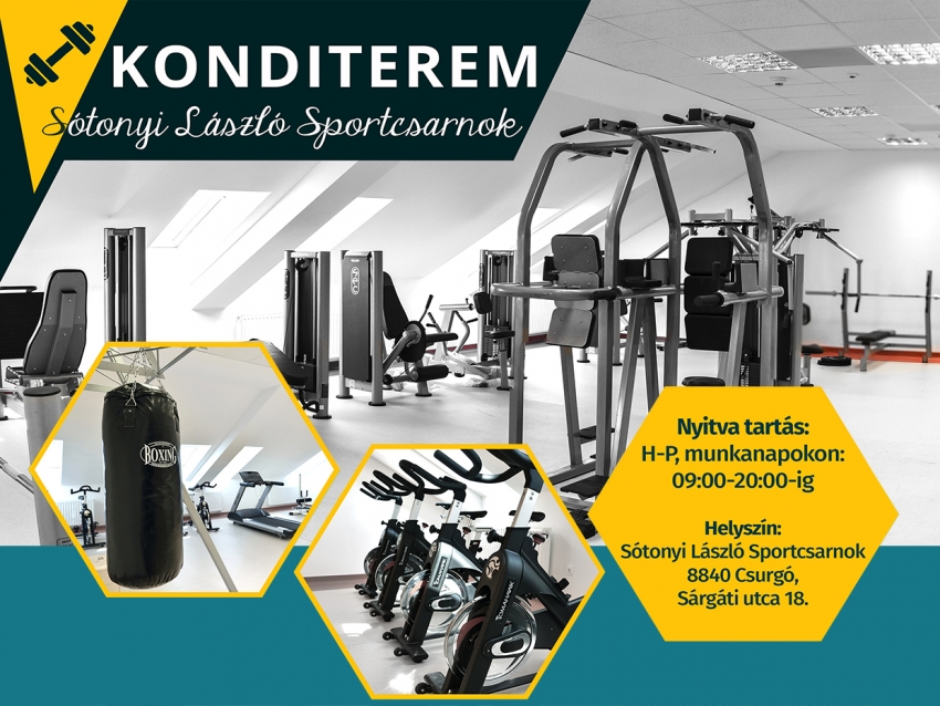 Konditerem nyílt a Sótonyi László Sportcsarnokban