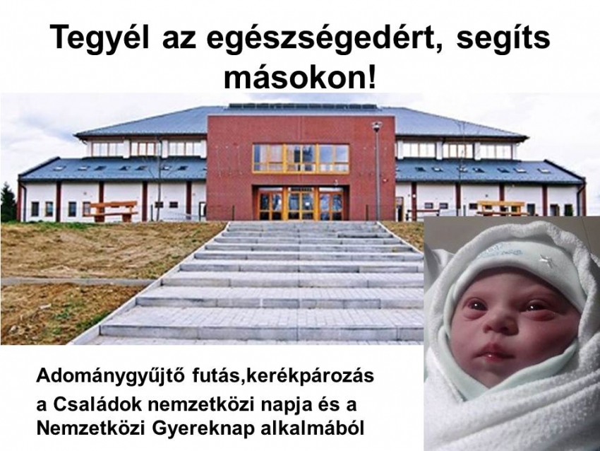 Tegyél az egészségedért, segíts másokon!