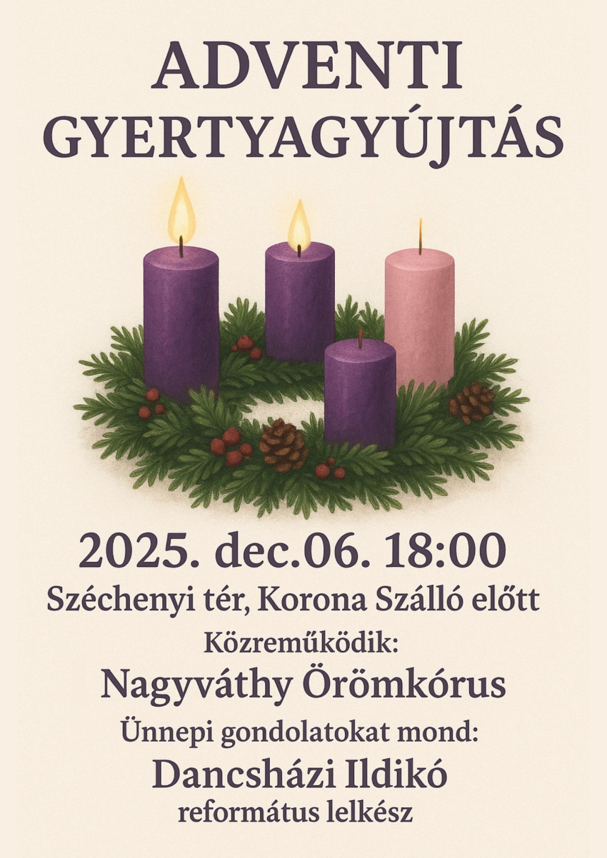 Adventi gyertyagy&uacute;jt&aacute;s