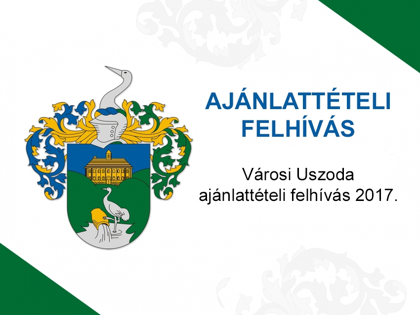 Városi Uszoda ajánlattételi felhívás 2017.