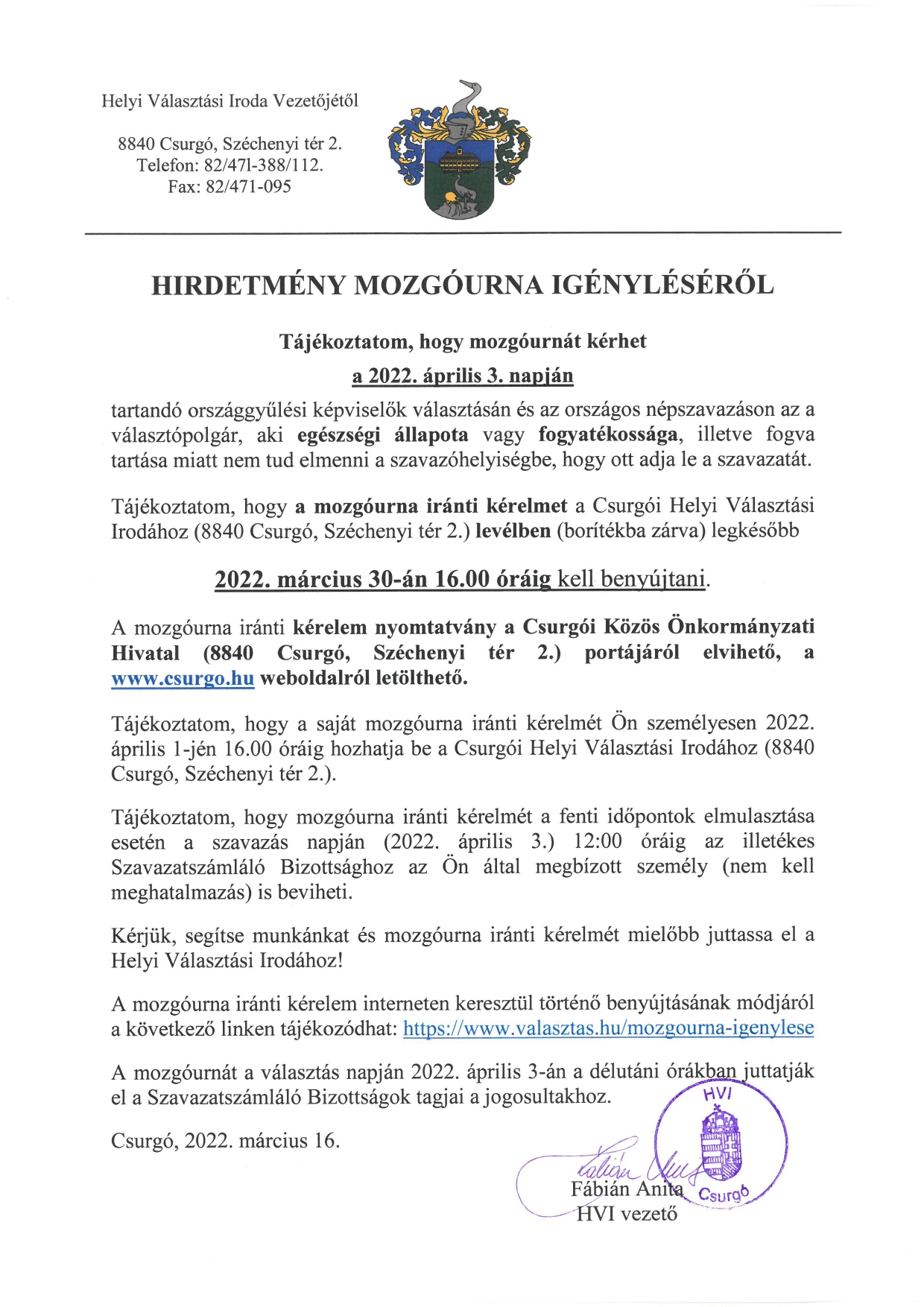 Hirdetmény mozgóurna igénylése page 0001