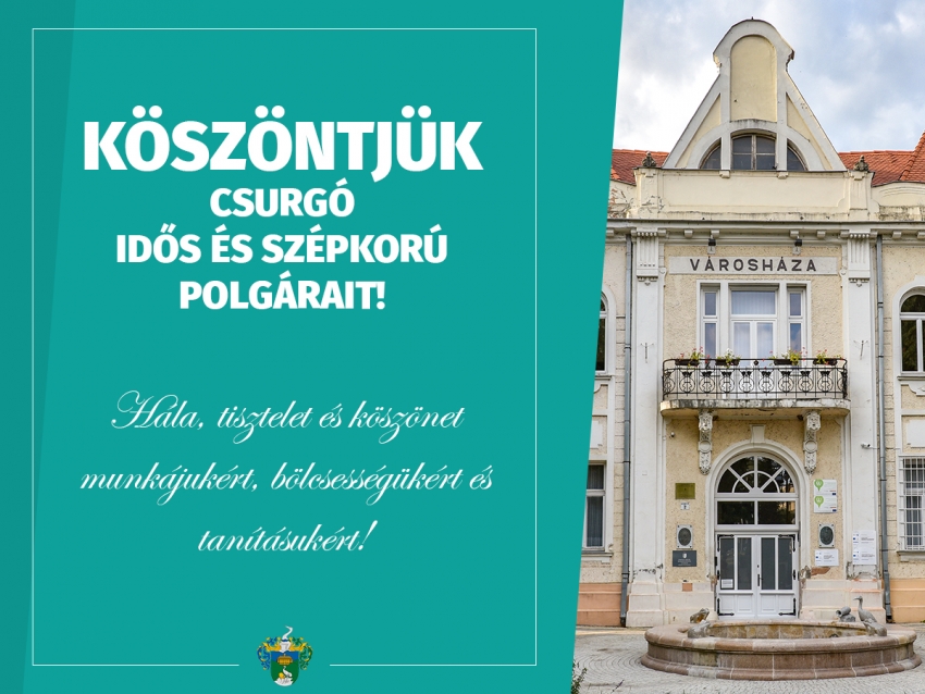 Levélben köszönti Füstös János polgármester Csurgó idős és szépkorú polgárait