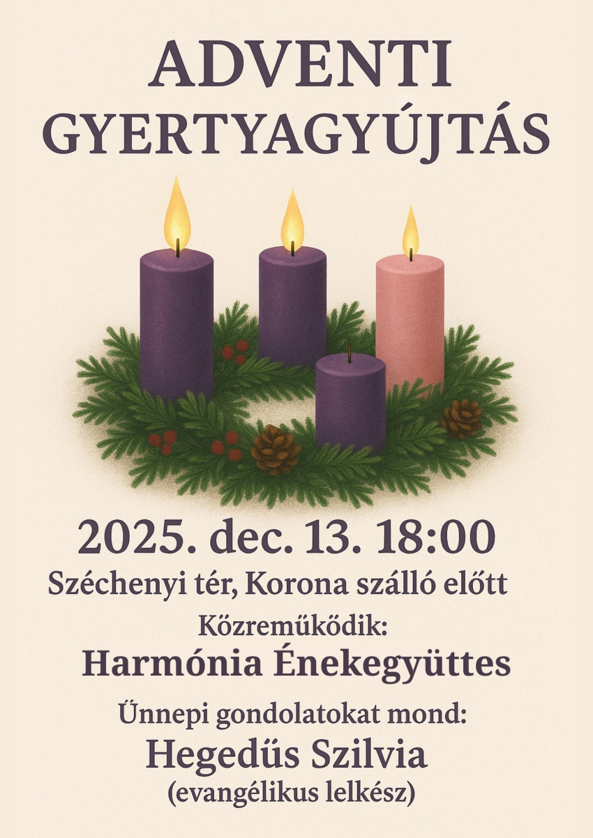 Adventi gyertyagy&uacute;jt&aacute;s